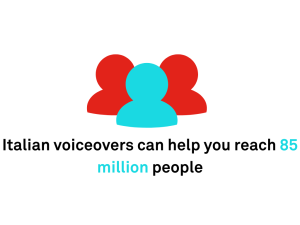 Italian voiceovers can help you reach 85 million people